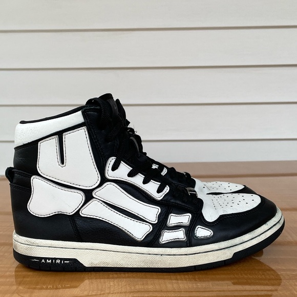 AMIRI Skeleton High Top Sneakers Mens Size 8 - Picture 11 of 11